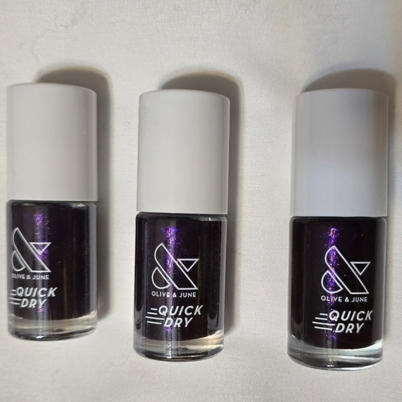 🆕Olive & June Quick Dry Nail Polish - Enchanted {3 Bottles} - Picture 1 of 6